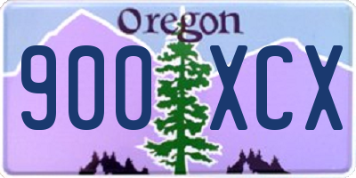 OR license plate 900XCX