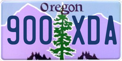 OR license plate 900XDA