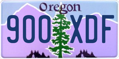 OR license plate 900XDF