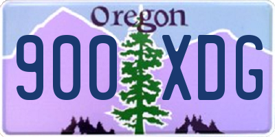 OR license plate 900XDG