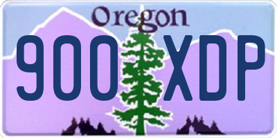 OR license plate 900XDP
