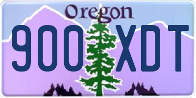 OR license plate 900XDT