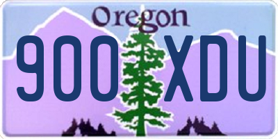 OR license plate 900XDU
