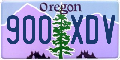 OR license plate 900XDV