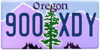 OR license plate 900XDY