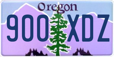 OR license plate 900XDZ
