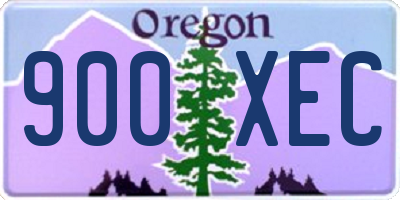 OR license plate 900XEC