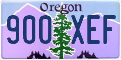 OR license plate 900XEF