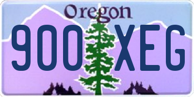 OR license plate 900XEG