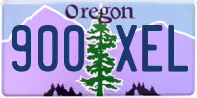 OR license plate 900XEL