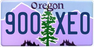 OR license plate 900XEO