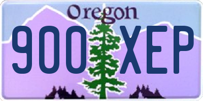 OR license plate 900XEP