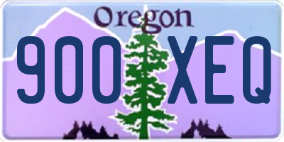 OR license plate 900XEQ