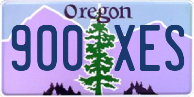 OR license plate 900XES