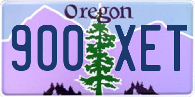 OR license plate 900XET