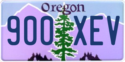 OR license plate 900XEV