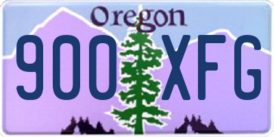 OR license plate 900XFG