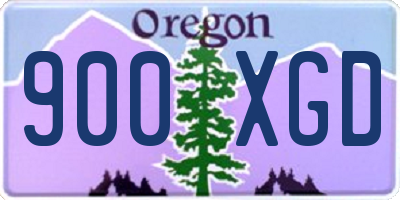 OR license plate 900XGD