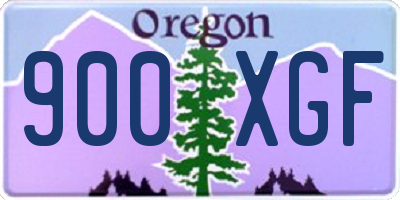 OR license plate 900XGF