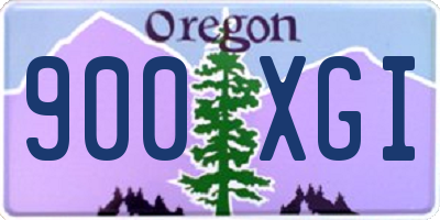 OR license plate 900XGI