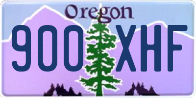 OR license plate 900XHF