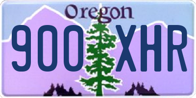 OR license plate 900XHR
