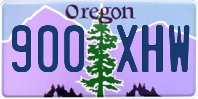 OR license plate 900XHW