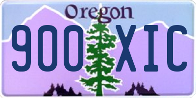OR license plate 900XIC