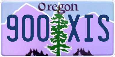 OR license plate 900XIS
