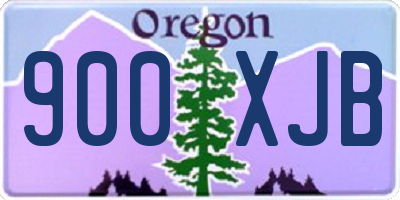 OR license plate 900XJB