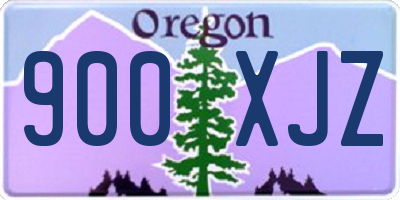 OR license plate 900XJZ