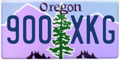 OR license plate 900XKG