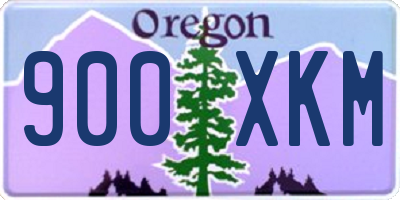 OR license plate 900XKM