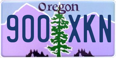 OR license plate 900XKN