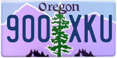 OR license plate 900XKU