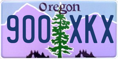 OR license plate 900XKX