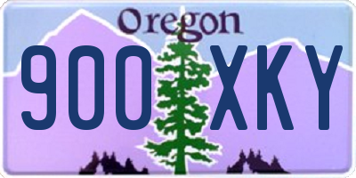 OR license plate 900XKY