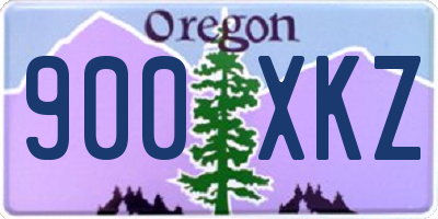OR license plate 900XKZ