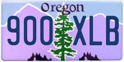 OR license plate 900XLB