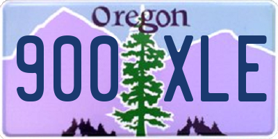 OR license plate 900XLE