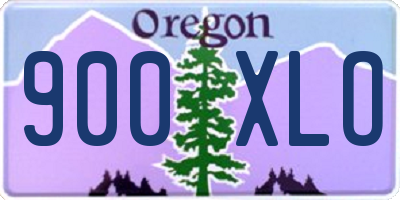 OR license plate 900XLO