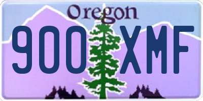 OR license plate 900XMF