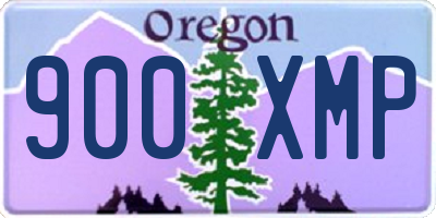 OR license plate 900XMP
