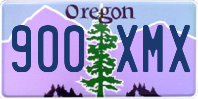 OR license plate 900XMX