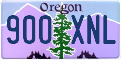 OR license plate 900XNL