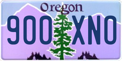 OR license plate 900XNO