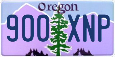 OR license plate 900XNP