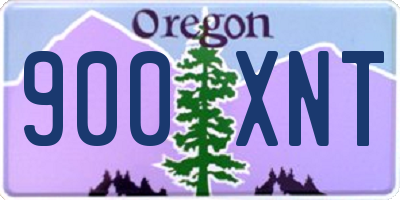 OR license plate 900XNT
