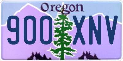 OR license plate 900XNV