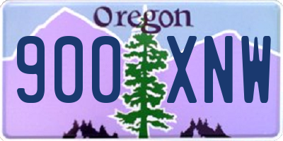 OR license plate 900XNW